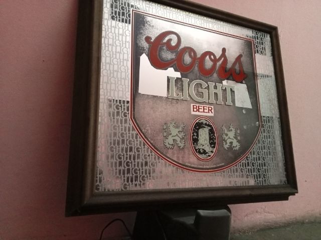 หายาก ป้ายไฟ Coors Light Beer Framed Mirror Sign  4500 บาท รูปที่ 3