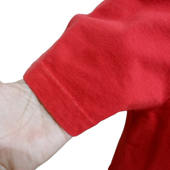 TOMMY HILFIGER เสื้อแขนสั้น เสื้อยืด เสื้อคอกลม ผ้าคอตตอน นิ่ม ใส่สบาย (สีแดง)▫️รหัสสินค้า TMY-1 รูปที่ 4