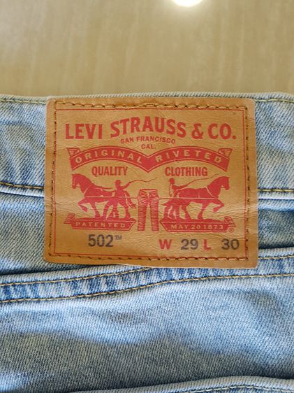 กางเกงยีนส์ลีวายส์ Levi's 502 กระบอกเล็ก ผ้ายืด เอว 30-31 รูปที่ 9