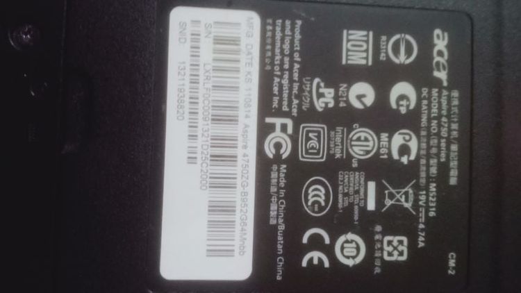 Acer Aspire series วินโดว์ 8 กิกะไบต์ USB ไม่ใช่ โน๊ตบุ๊คมือสอง