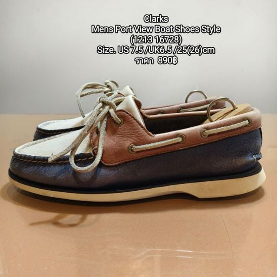 Clarks
Mens Port View Boat Shoes Style
Size. 40ยาว25(26)cm
ราคา  890฿
