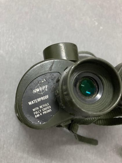 กล้องส่องทางไกลทหารของอเมริกา Military Binocular Swift Sea King 7x50 Green Military Color Made In Usa ยาว 7นิ้ว กว้าง7นิ้ว รูปที่ 9
