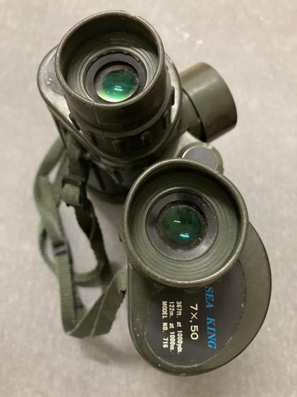 กล้องส่องทางไกลทหารของอเมริกา Military Binocular Swift Sea King 7x50 Green Military Color Made In Usa ยาว 7นิ้ว กว้าง7นิ้ว รูปที่ 3