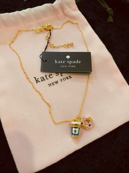 สร้อยคอ Kate Spade แท้ รุ่นCoffee Break Donut Charm Pendant Necklace รูปที่ 1