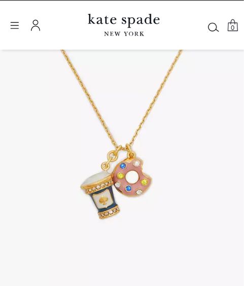 สร้อยคอ Kate Spade แท้ รุ่นCoffee Break Donut Charm Pendant Necklace รูปที่ 2