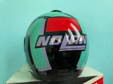 ราคาพิเศษ2500หมวกกันน็อคเก่าเก็บค้างสต๊อกจากยุโรป ของใหม่เก่าเก็บ ๆvintage helmet nolan made in italy year 1990 nos รูปที่ 4