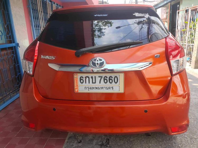 Toyota Yaris 2017 1.2 G Sedan เบนซิน ไม่ติดแก๊ส เกียร์อัตโนมัติ ส้ม รูปที่ 4