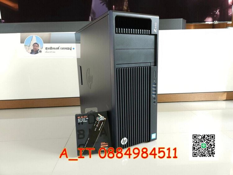 HP Z440 Workstation Xeon E5-2699V3 RAM 32GB การ์ดจอแยก Nvdia Quadro M4000 (8GB DDR5)  สายเขียนแบบ+ เรนเดอร์เลือกใช้ รูปที่ 1