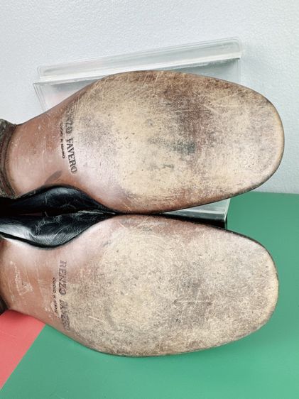 รองเท้าหนังแท้ Renzo Favero SZ.12us46eu30.5cm Made in Italy พื้นหนัง สภาพสวยมาก ไม่ขาดซ่อม ใส่ทำงานออกงานได้ รูปที่ 6