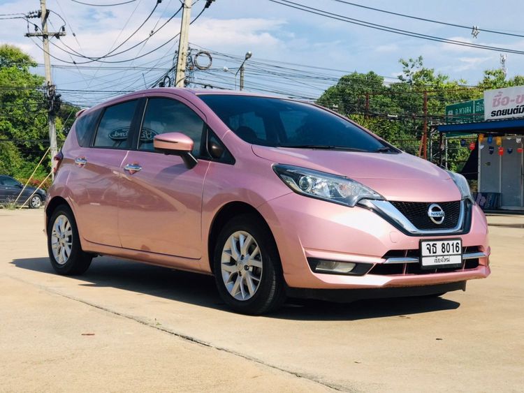 Nissan Note 2019 1.2 VL Sedan เบนซิน ไม่ติดแก๊ส เกียร์อัตโนมัติ ชมพู