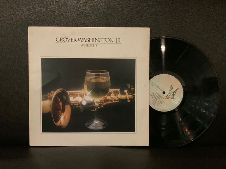 ขายแผ่นเสียงฟิวชั่นแจ๊สยอดฮิตตลอดกาล fusion Jazz LP รางวัลแกรมมี่อวอร์ด บันทึกเยี่ยม Grover Washington Jr. Winelight 1980 Japan ส่งฟรี