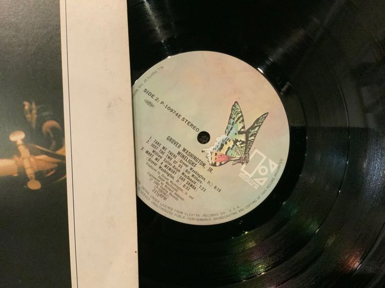 ขายแผ่นเสียงฟิวชั่นแจ๊สยอดฮิตตลอดกาล fusion Jazz LP รางวัลแกรมมี่อวอร์ด บันทึกเยี่ยม Grover Washington Jr. Winelight 1980 Japan ส่งฟรี รูปที่ 2