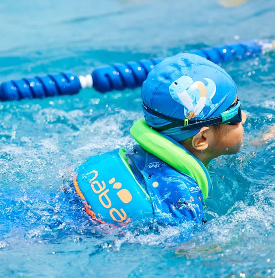 Swim vest SWIMVEST+ green blue เสื้อฝึกว่ายน้ำรุ่น SWIMVEST+ สีฟ้า เขียว รูปที่ 9