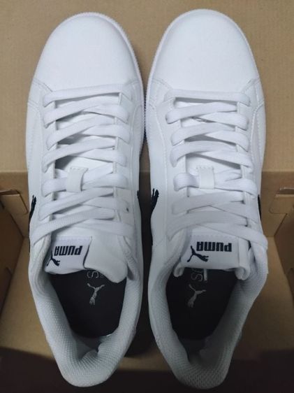 รองเท้าผ้าใบ UK 7.5 | EU 41 1/3 | US 8 ขาว รองเท้ามือสอง Puma Basics 7.5UK 