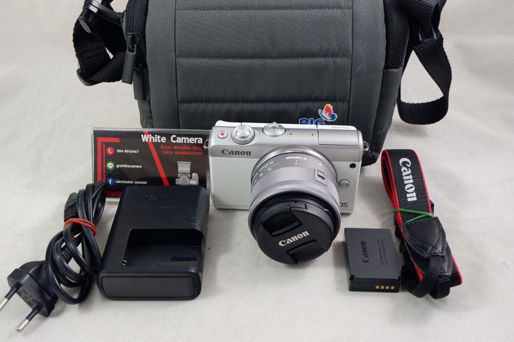 กล้องมิลเลอร์เลส ไม่กันน้ำ Canon Eos M100 + เลนส์ EF-M 15-45 IS STM 