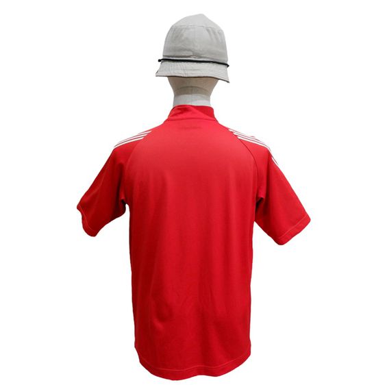 ADIDAS เสื้อแขนสั้น เสื้อโปโล เสื้อคอปก ซิบหน้า  ผ้ากีฬา ใส่สบาย ระบายอากาศได้ดี (สีแดง)▫️รหัสสินค้า AP-2 รูปที่ 9