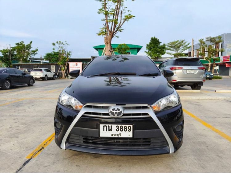 Toyota Yaris 2014 1.2 J เบนซิน ไม่ติดแก๊ส เกียร์อัตโนมัติ ดำ รูปที่ 1