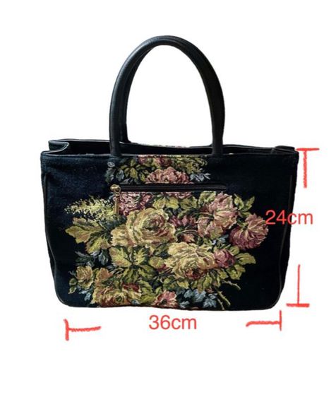 กระเป๋าถือผ้าทอวินเทจ รูปที่ 2