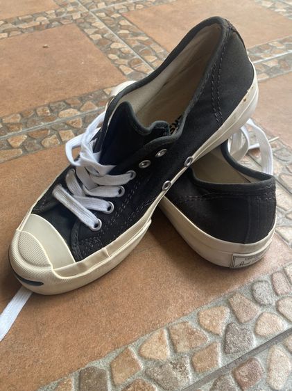 รองเท้าผ้าใบ ผ้า UK 5 | EU 38 | US 6.5 ดำ รองเท้า converse มือสอง