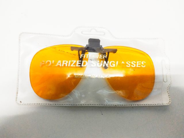 คลิปออน แว่นตา เลนส์ส้ม Made in USA. รูปที่ 2