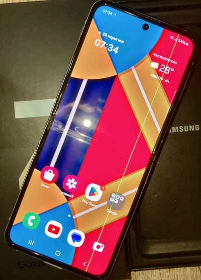 Samsung GalaxyZ Flip3 Ram8 รองรับ5G Snap888 เครื่องเร็วแรง สเปกสูง พร้อมใช้งาน ขายถูก รูปที่ 1