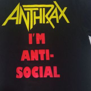 เสื้อยืดวง Anthrax ไซร์ M ทรงสวยสภาพใหม้ รูปที่ 5