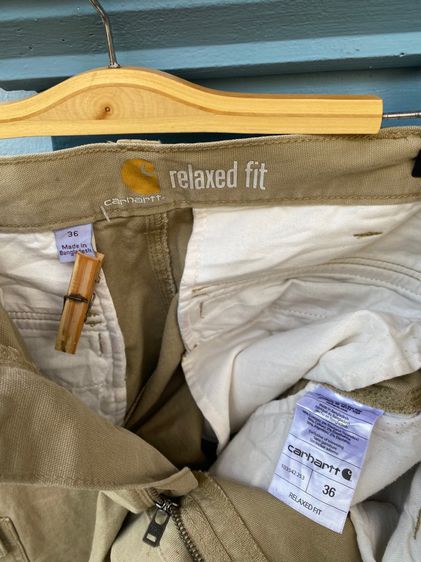 Carhartt 103542 253 Relaxed Fit Beige Cargo Shorts Outdoor Workwear รูปที่ 3