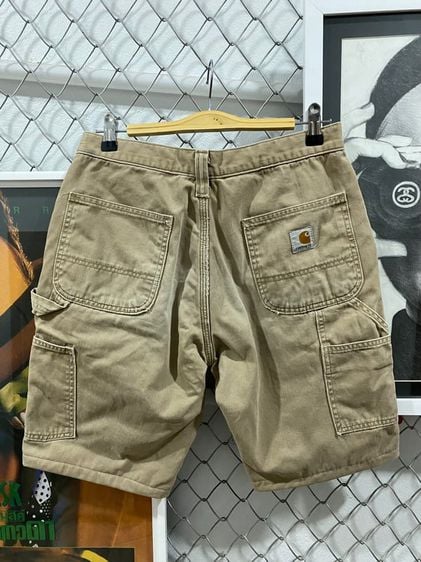 Carhartt Flannel Lined Carpenter Pants Tan Relaxed Fit 100070-253