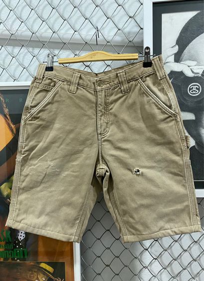 Carhartt Flannel Lined Carpenter Pants Tan Relaxed Fit 100070-253 รูปที่ 2