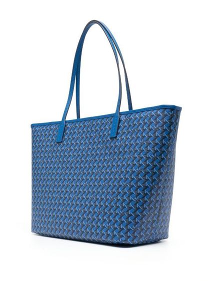 กระเป๋าสะพายทรงโท้ทTory Burch Ever-Ready Zip Large Tote Bag Mediterranean Blue รูปที่ 3