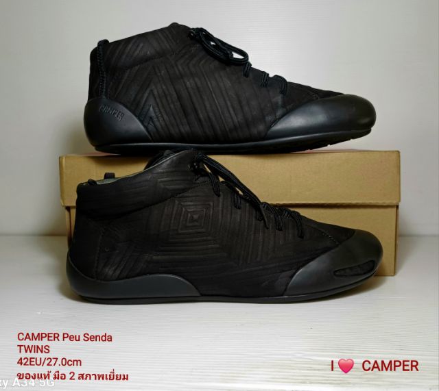 CAMPER Peu Senda Twins, Unisex 42EU(27.0cm) Original ของแท้ มือ 2 สภาพเยี่ยม, รองเท้า CAMPER หนังแท้ปั้มลาย พื้นเต็ม Soft และเชือกแท้ สวยมาก รูปที่ 15