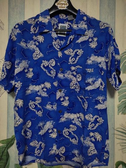 เสื้อฮาวาย Ocean Current vintage สภาพดี ขนาดรอบอก 40 นิ้ว ส่งฟรี