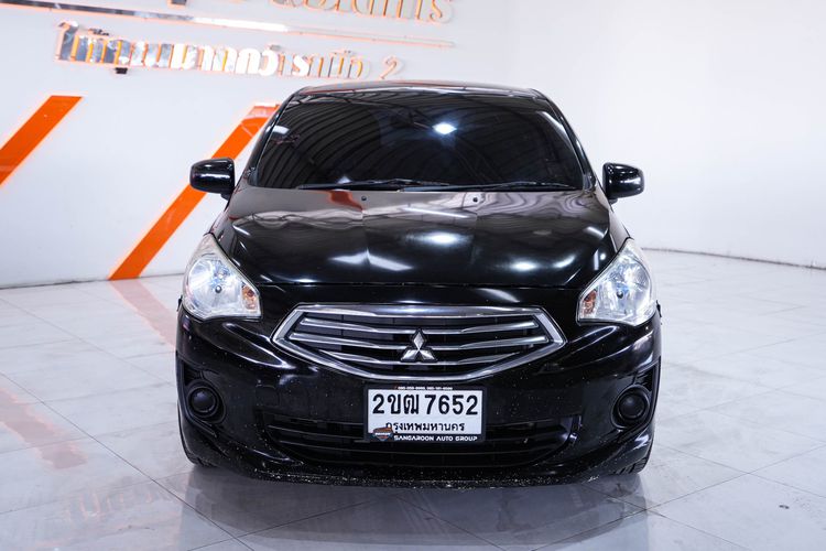 Mitsubishi Attrage 2014 1.2 GLX Sedan เบนซิน ไม่ติดแก๊ส เกียร์อัตโนมัติ ดำ รูปที่ 2