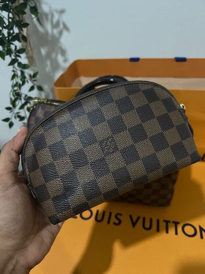 Louis Vuitton หนังแท้ ไม่ระบุ น้ำตาล LV cosmetic 