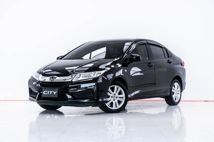Honda City 2015 1.5 V CNG Sedan เบนซิน ไม่ติดแก๊ส เกียร์อัตโนมัติ ดำ รูปที่ 4