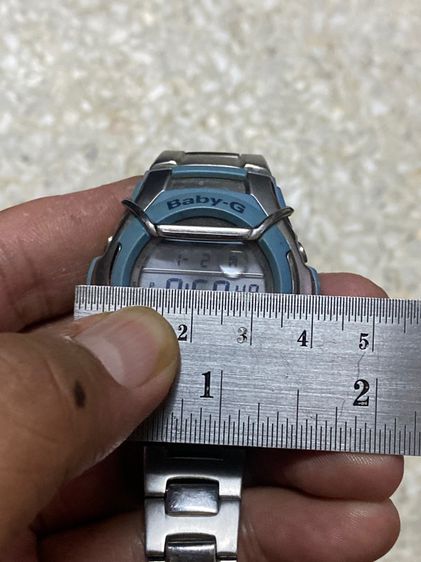 นาฬิกายี่ห้อ CASIO  Baby G  ของแท้มือสอง  สายสแตนเลสสายยาว 6 นิ้วครึ่ง  850฿ รูปที่ 7