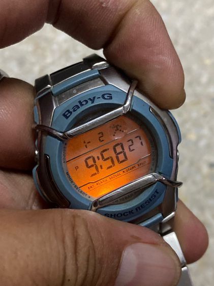 นาฬิกายี่ห้อ CASIO  Baby G  ของแท้มือสอง  สายสแตนเลสสายยาว 6 นิ้วครึ่ง  850฿ รูปที่ 4