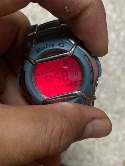 นาฬิกายี่ห้อ CASIO  Baby G  ของแท้มือสอง  สายสแตนเลสสายยาว 6 นิ้วครึ่ง  850฿ รูปที่ 5