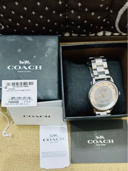 Coach Women Classic Silver Tone Stainless Steel Watch 14503493  รูปที่ 1