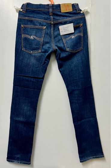 ยีนส์ nudie thin finn org dry ecru embro ของแท้ รูปที่ 5