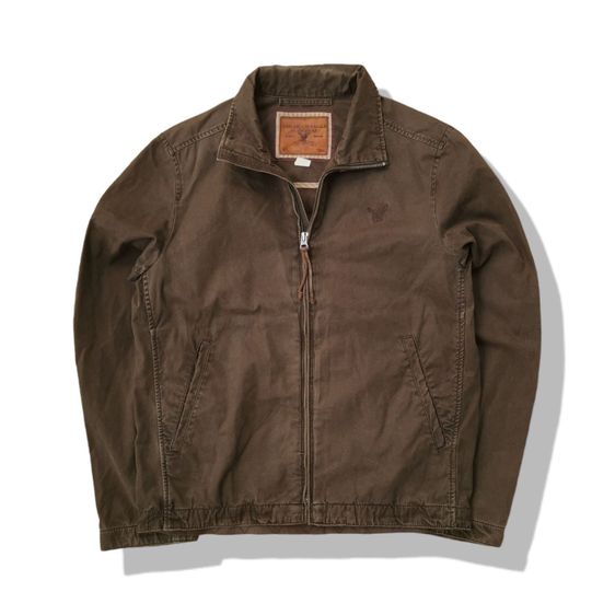 American Eagle Dark Brown Full Zipper Jacket รอบอก 43” รูปที่ 1