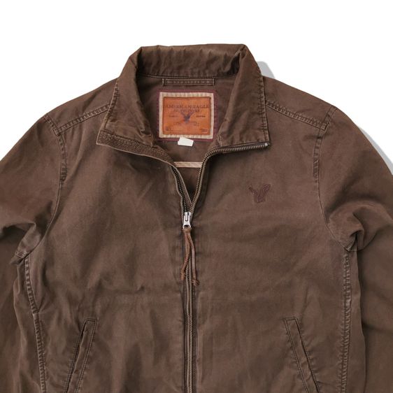 American Eagle Dark Brown Full Zipper Jacket รอบอก 43” รูปที่ 4
