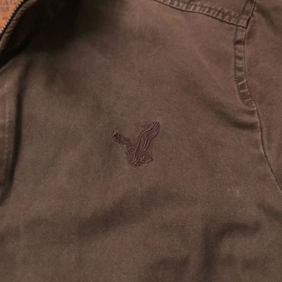 American Eagle Dark Brown Full Zipper Jacket รอบอก 43” รูปที่ 7