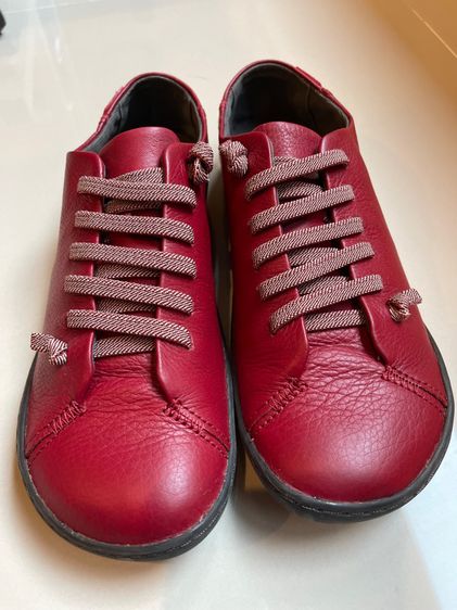 รองเท้าผ้าใบ หนังแท้ UK 4.5 | EU 37 1/3 | US 6 แดง รองเท้าผู้หญิง Camper 
