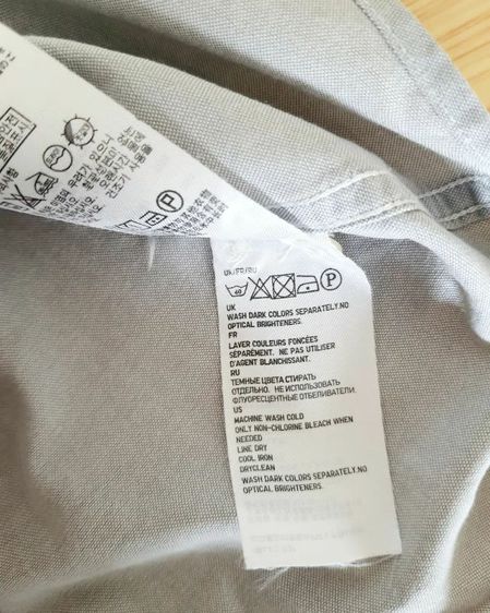 เสื้อเชิ้ตแขนยาว ผ้า OXFORD สีเทาแบรนด์ UNIQLO แท้มือ✌ สภาพดี ไม่มีตำหนิ(ส่งฟรี) รูปที่ 7