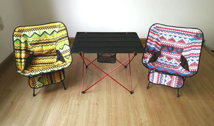 ชุด Kit Camp เก้าอี้แค้มปิ้งพกพา 2 ตัว + โต๊ะปิคนิคพกพา 1 ตัว (สินค้าใหม่) รูปที่ 1