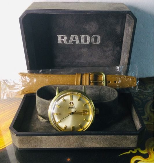 Vintage RADO 30 jewels Automatic เรือนทอง รุ่นเก่า ปีลึก สวยอร่ามทั้งเรือน ล้างเครื่อง ทำกันน้ำใหม่ ตัวสะสม มาพร้อมกล่องแท้ รูปที่ 15