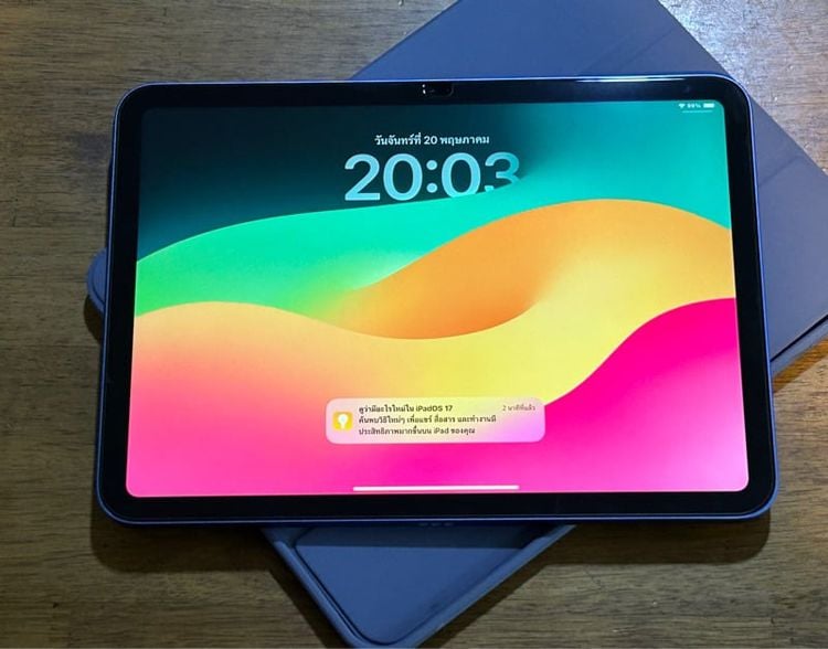 (7691) iPad (10th Generation) Purple WiFi 64 GB แบต100 11,990 บาท รูปที่ 1