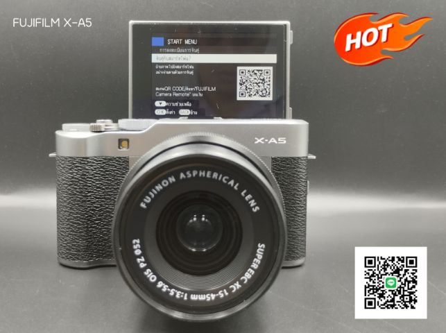 กล้องมิลเลอร์เลส ไม่กันน้ำ กล้อง FUJIFILM X-A5 Dark Silver มือสอง