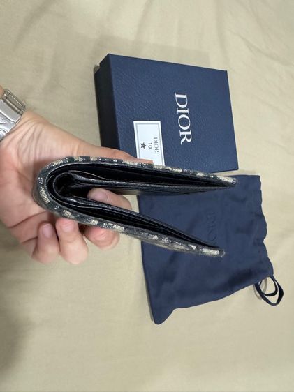 กระเป๋าตังค์ Wallet Black Dior Oblique Jacquard รูปที่ 4